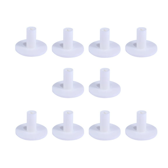 White Golf Accessories with 10 Rubber Tees for Stable Practice Ideal for Driving Range Mats and