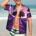thumbnail image 7 of Disketp Lavender Field Sunset Hawaiian Shirts for Men,Mens Casual Short Sleeve Button Down Shirts Beach Shirt,XX-Large, 7 of 7