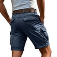thumbnail image 4 of Men's Cargo Shorts Tactical with Multi Pockets Big Tall Lightweight for Hiking Golf Work Outdoor (Excluding belt) Navy XL, 4 of 7