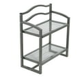 thumbnail image 4 of Household Essentials 2-Tier Metal Wall Mount Bathroom Storage Rack, Silver, 4 of 7