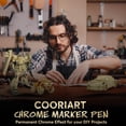 thumbnail image 2 of Marcadores Permanentes COORIART Dorado Cromado para Metal, Plástico y Tela, Juego de 3 Puntas, 2 of 6