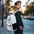 thumbnail image 3 of Psesaysky Cute Cat with Fish Backpack Kids Schoolbag Sets Crossbody Bag for Boys Girls 17Inch Large Capacity Bookbag Casual Daypack for Travel, 3 of 7