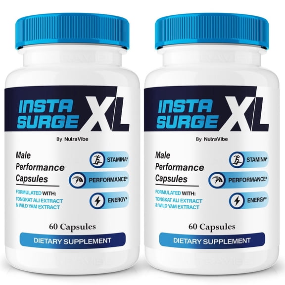 (2 Pack) Insta Surge XL – Original InstaSurge XL Capsules with a Natural Daily Blend for Wellness |Clean, Gentle, Easy-to-Swallow Pills (120 Capsules)