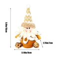 thumbnail image 3 of Adornos de muñeco de nieve de Navidad de Papá Noel, adornos colgantes de muñeco de nieve de tela de Papá Noel, adornos colgantes para árbol de Navidad, fiestas navideñas en interiores y Akmoler, 3 of 9