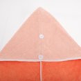 thumbnail image 4 of Unique Bargains 1 Pc Water-absorbent Two Colors Hair Towel for Bathroom Pink Orange Coral Fleece, 4 of 5