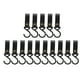 thumbnail image 1 of 15 ganchos en forma de S de cuero, perchas en forma de S portátiles multifuncionales de alta resistencia para acampar al aire libre, color negro, 1 of 8
