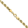 thumbnail image 3 of 10k Yellow Gold 5.7mm Semi-solid Diamond Cut Rope Chain - 24", 3 of 8