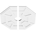 thumbnail image 2 of 20"OD x 3"ID x 7"C x 1"P Logan Architectural Grade PVC Contemporary Ceiling Medallion, Two Piece, 2 of 11