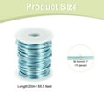 thumbnail image 2 of Uxcell 10 Gauge Aluminum Craft Wire 2.5mm 65.5ft Flexible Bendable Anodized Metal Jewelry Sculpting Wire for Jewelry Making Modelling Craft DIY, Light Blue, 2 of 7