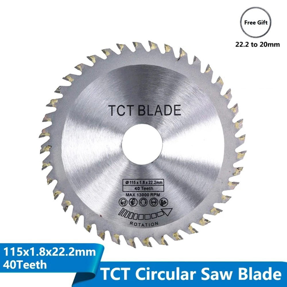 Saw Blade Disc for Angle Grinder 115mm TCT Wood Cutting Discs Circular 40 Teeth