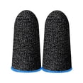 thumbnail image 2 of Fairnull 1 Pair Finger Covers Universal Breathable Ultra-thin Game Controller Fingertips Sleeves Thumb Gloves for Gamer, 2 of 8