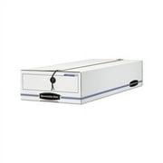 Bankers Box Liberty Check and Form Boxes - Internal Dimensions: 9.50" Width x 23.25" Depth x 4.25" Height - External Dimensions: 9.5" Width x 23.8" Depth x 4.5" Height - String/Button Tie Closure...