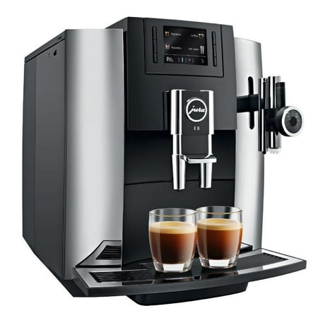 Chrome Cafetiere - Jura 15097 Automatic Coffee Machine E8, Chrome
