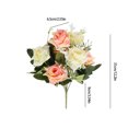 thumbnail image 3 of up to 65% Off Latrodar Fake Flowers in Vase Simulated Flowers Roses Fake Flowers Bundle Wedding Waterproof Decorative Ornaments Pink 12.4x10.4 Inch, 3 of 5