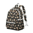 thumbnail image 2 of Bulldog Dog and Footprints Backpack for School,Cute School Bag,Schoolbag with Adjustable Shoulder Straps & Padded Back,13.4"x11"x4.7", 2 of 6