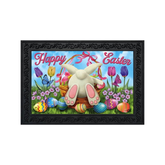 Briarwood Lane Doormat 30x18 Indoor Outdoor Easter Egg Hunt Holiday For Easter Doormat