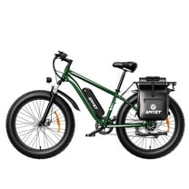 AMYET EB26 Electric Bike for Adults, 26" Fat Tire E-Mountain Bicycle, 750W Motor 48V 15Ah 7-Speed Ebike UL2849,Include Pannier Bag