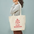 thumbnail image 3 of CafePress - Keep Calm Play Bassoon Tote Bag - Unisex Canvas Tote Bag, Beige, 1-Piece, 3 of 7