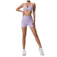 thumbnail image 1 of Conjunto de yoga ajustado de secado rápido for mujer, traje deportivo for correr con bolsillo, transpirable, de dos piezas, estilo nude, 1 of 7