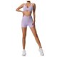 thumbnail image 1 of Conjunto de yoga ajustado de secado rápido for mujer, traje deportivo for correr con bolsillo, transpirable, de dos piezas, estilo nude, 1 of 7