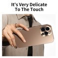 thumbnail image 4 of For Apple iPhone 16 Pro Case, Metal Alloy Frame Rugged Bumper Drop Protection Shockproof Anti-Scratch Slim Fit Luxury Phone Case Cover for Apple iPhone 16 Pro, Titanium, 4 of 6
