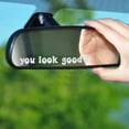 thumbnail image 3 of Hello Beautiful Rearview Mirror Decal,Vanity Mirror Stickers,Self Affirmations Decal Rear View Mirror Vinyl Decal,Car Accessories Gifts, Car Window Decal for Women, 3 of 4