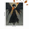 thumbnail image 3 of Gothic Dark Angel Watercolor Canvas Mystical Abstract Poster Wall Decor Print, 3 of 8