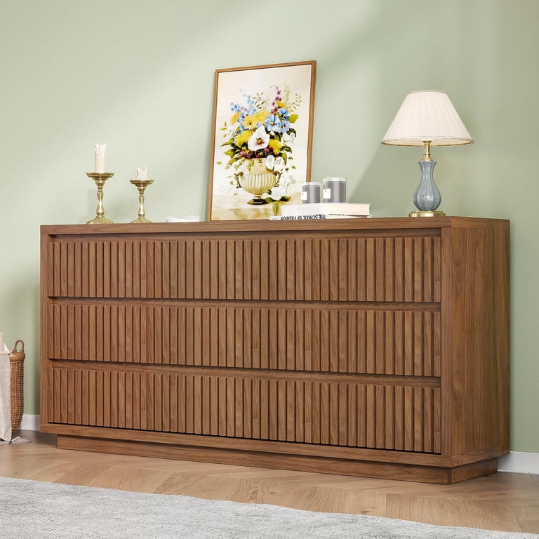 9 drawer dresser brown Fsbecl, Dresser, 9-Drawer, Modern Fluted Design, 2018 prom Sleeveless Blouson Mermaid Gown Type:Made to Order keeping the front free