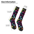 thumbnail image 2 of Yiaed Colorful Dragonflies Print Great elasticity Adult Stockings Sports socks for Men and Women, 2 of 6