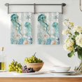 thumbnail image 3 of Teal Jellyfish Coastal Kitchen Towels Set of 3, Summer Beach Coral Nautical Ocean Absorbent Dish Towels for Kitchen, Microfiber Hand Towel, Quick Drying Tea Towel for Cleaning Decorative Dishcloths, 3 of 7