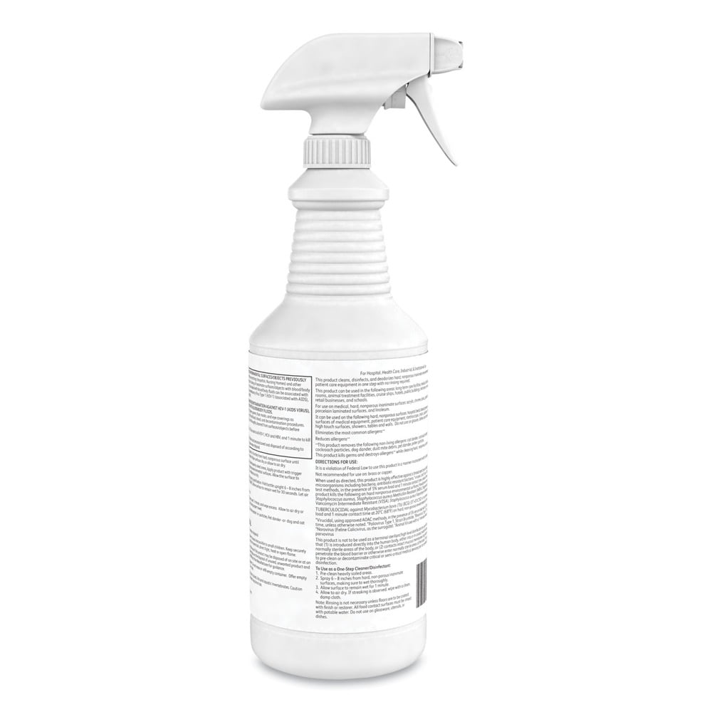 Diversey Oxivir 1 RTU Disinfectant Cleaner 32 oz Spray Bottle 12/Carton 100850916