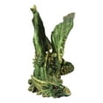 thumbnail image 6 of Silent Killer Fantasy Gothic Prowling Green Metallic Dragon Decorative Figurine, 6 of 9