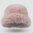 thumbnail image 5 of Outfmvch Warm Hats for Women Winter Winter Bucket Hat for Women Fur Russian Ladies Fluffy Snow Hat Fuzzy Fisherman Cap Warm Cute Cold Cap Pink A, 5 of 5