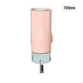 thumbnail image 2 of Methold Jaula para mascotas dispensador de agua colgante desmontable Universal recargable lavable hogar ABS alimentador fuente accesorios Suministros de alimentación y agua para mascotas Rosa 700ml Methold  PT005005-07B, 2 of 6