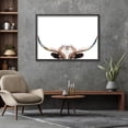 thumbnail image 2 of Ready2HangArt "Peeking Longhorn Cow" Framed Print Wall Art by Kathrin Pienaar 48 x 32, 2 of 3