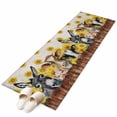 thumbnail image 2 of Kitchen Runner 2 x 6 Ft, Cute Farm Animals Non-Slip Residential Carpet, Farmhouse Cow Pig Sunflowers Indoor Crawling Mats Runner Rugs for Living Room/Dining Room/Bedroom, 2 of 9