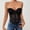 A14 Black, variant on Women's Sheer Mesh Bodysuit Spaghetti Strap Sweetheart Neckline Rhinestone Studded Flattering Leotard for Halloween Costume Rave Festival Clubwear Dance Party