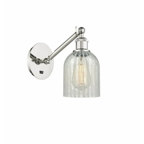 317-1W-PN-G2511-LED-Innovations Lighting-Caledonia - 1 Light Wall Sconce In Industrial Style-11.38 Inches Tall and 5.3 Inches Wide Polished Nickel