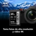 thumbnail image 2 of Lexar Professional SILVER PLUS SDXC UHS-I 64gb, 205 MB/s de lectura, 2 piezas con regalo, 2 of 7