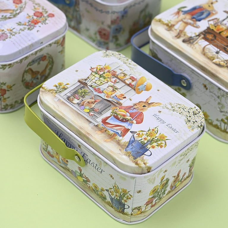 TUSIMI Tin Cookie Snack Jars Biscuit Storage Tin Canister Cookie Jar Home  Kitchen Food Gifts Storage Containers with Lid for Biscuit Cookie