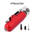 thumbnail image 3 of Justharion Mini Portable Pump Volleyball Football Soccer Inflatable with Needles Tool Inflation for Household School Playground Red 1Set, 3 of 6