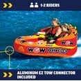 thumbnail image 4 of WOW Sports Bingo 2 Inflatable, 1-2-Person Cockpit Towable Tube, 4 of 5