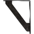thumbnail image 4 of Ekena Millwork 2"W x 10"D x 12"H Traditional Wrought Iron Bracket, (Triple center brace), Antiqued Silver, 4 of 8