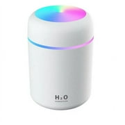 Portable Humidifier, Ultrasonic Warm and Cool Mist Humidifier with Colors Night Light, Small Personal Humidifier for Bedroom Home