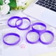 thumbnail image 3 of 12 pulseras de silicona moradas, pulseras de goma, pulseras deportivas en blanco, pulseras elásticas de silicona de color liso y liso., 3 of 9
