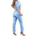 thumbnail image 3 of Giftesty Women's Stretch Lightweight Short Sleeve Medical Scrubs Set Top and Pants for Surgical Nursing Work Wear, 3 of 7