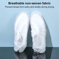thumbnail image 6 of opvise 10Pcs/Bag Dustproof Drawstring Shoes Drying Bag Non Woven Fabric Practical Dirt-proof Shoes Drying Pouch for Home L, 6 of 8