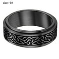 thumbnail image 2 of Men's Silicone Ring - 8mm carved breathable comfortable rubber wedding ring, 2 of 5