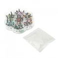 thumbnail image 1 of 1 caja de ositos de peluche no tóxicos, prácticos y hechos a mano para niños, accesorios de 10 mm (caja con forma de flor, incluye 70 piezas), 1 of 11