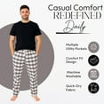thumbnail image 3 of BenBen Men's Pajamas Flannel Plaid Cotton Perfect for Sleep & Loungewear - 3 Pack, 3 of 6